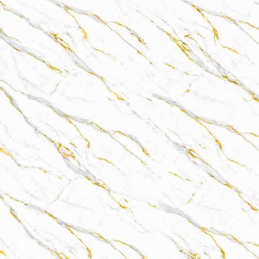Wall Panel 011D - Gold and White Marble - Wall Board - 240cm - (1 pack / 2pcs)