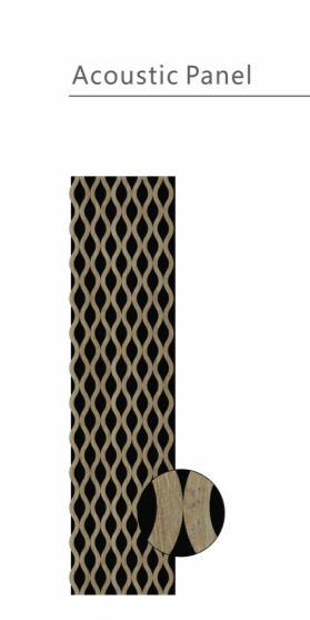Wall Panel 03D - Dark Oak - Acoustic - 240cm - (1 pack / 4pcs)