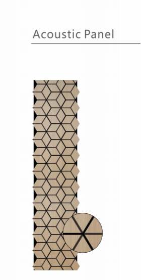 Wall Panel 08A - Oak - Blocks - 240cm - (1 pack / 4pcs)