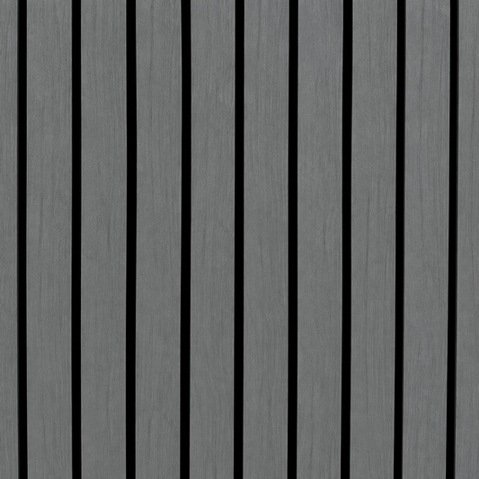 Wall Panel 17B - Light Grey - Wide Slat Acoustic - 240cm - (1 pack / 4pcs)