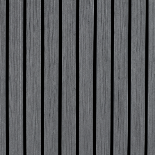 Wall Panel 17C - Dark Grey - Wide Slat Acoustic - 240cm - (1 pack / 4pcs)