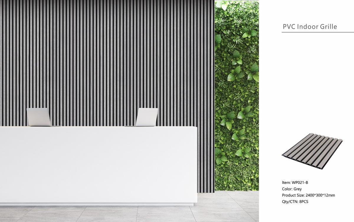 Wall Panel 21B - Grey - Seamless - 240cm - (1 pack / 8pcs)