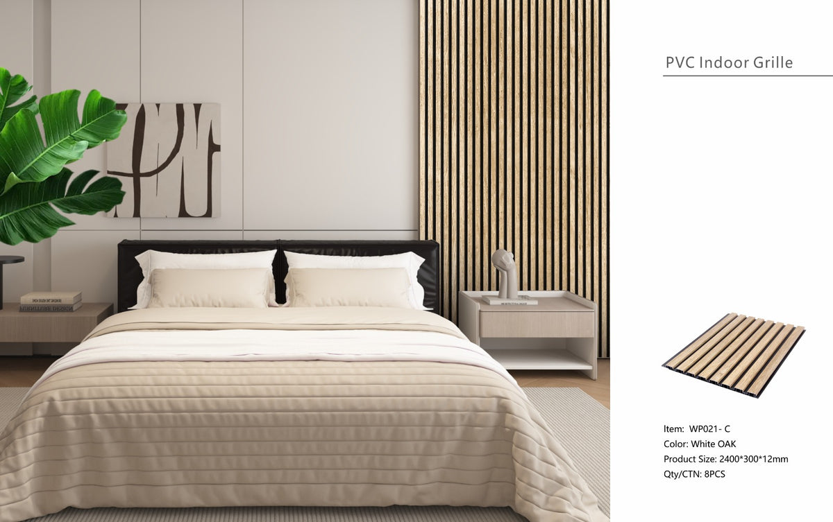 Wall Panel 21C - White Oak - Seamless - 240cm - (1 pack / 8pcs)