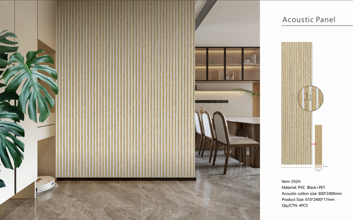 Wall Panel 32H - Oak - Premium Acoustic - 240cm - (1 pack / 4pcs)