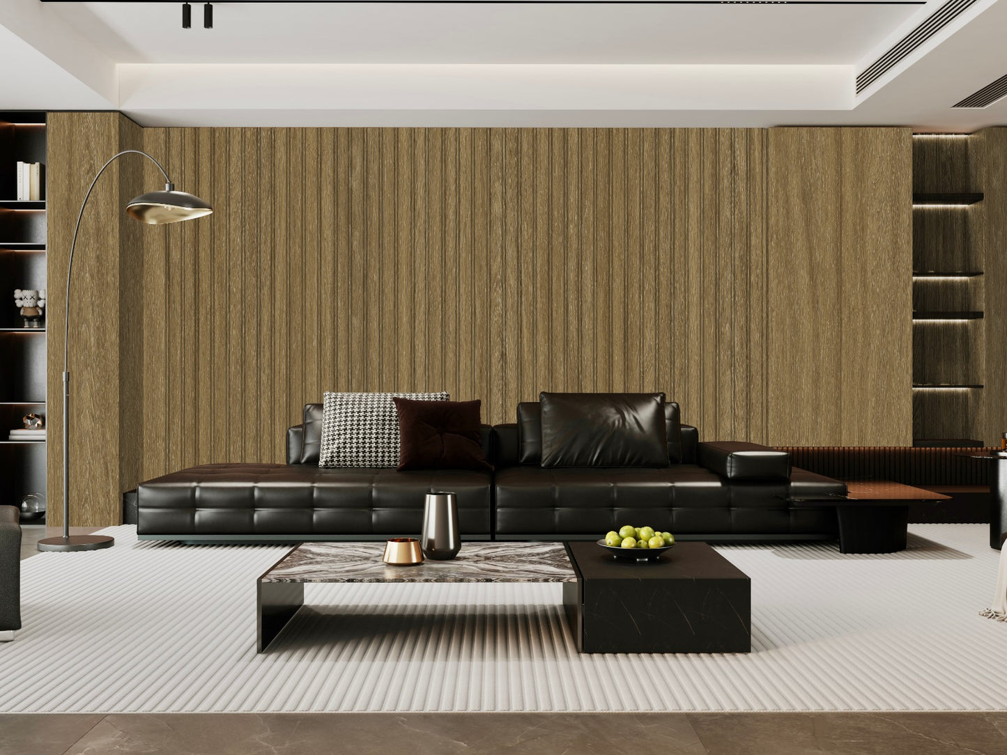 Wall Panel 62D - Dark Oak - PVC - 240cm - (1 pack / 8pcs)