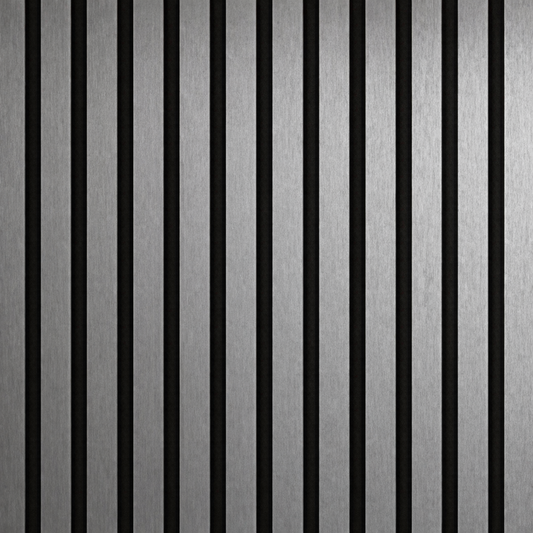 Wall Panel 01WJ - Metallic Dark Grey - Acoustic - 240cm - (1 pack / 4pcs)