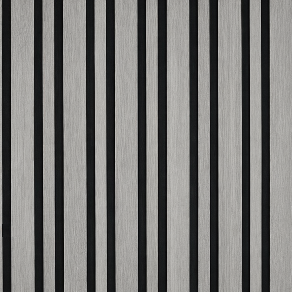 Wall Panel 04F - Light Grey - Acoustic - 240cm - (1 pack / 4pcs)