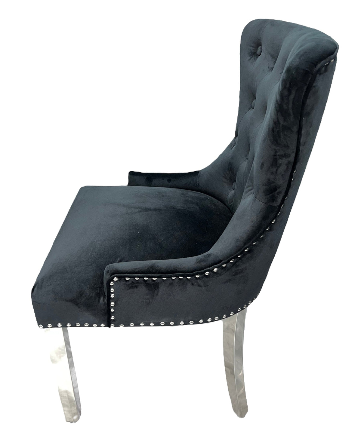 Chelsea Chair (Ring Knocker/Chrome Legs)