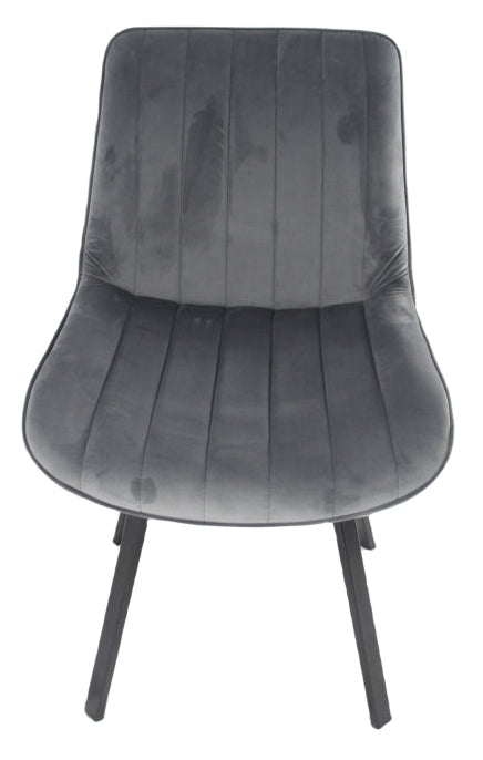 Roco 360º Dark Grey Chair (Black Legs)