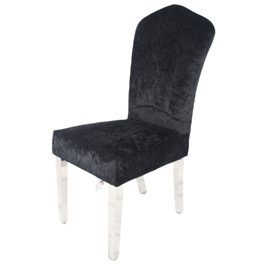 Alice Black Chair (Chrome Legs)