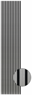 Wall Panel 02WB - Grey - Acoustic - 280cm - (1 pack / 3pcs)