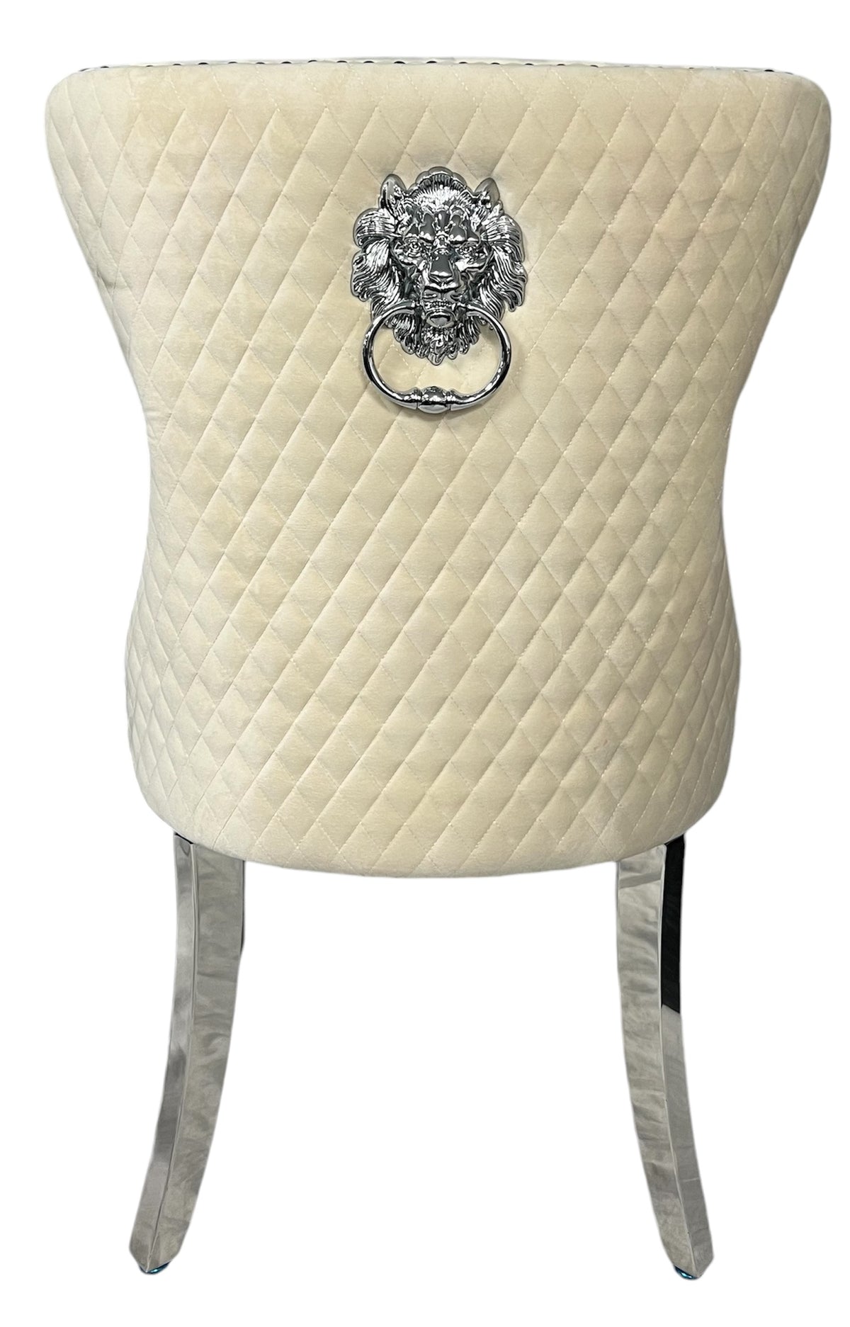 Mayfair Chair (Lion Knocker/Chrome Legs)