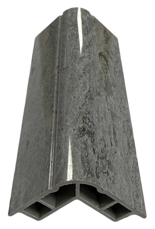 PVC Corner Strip - E Mix Grey Marble - WP 07 - 240cm - (1 pack / 4pcs)