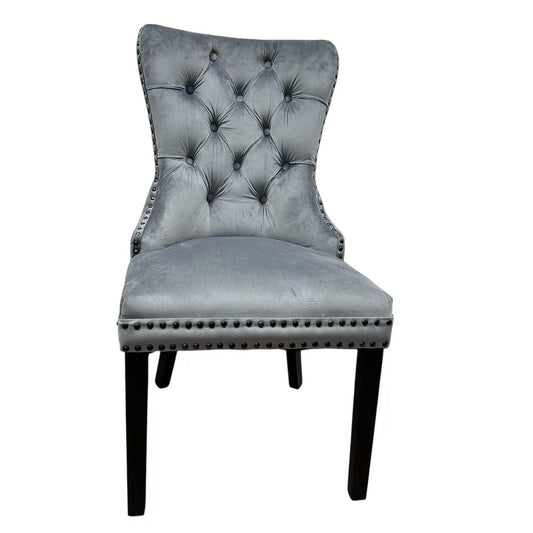 Astra Dark Grey Chair (Black Wooden Legs)