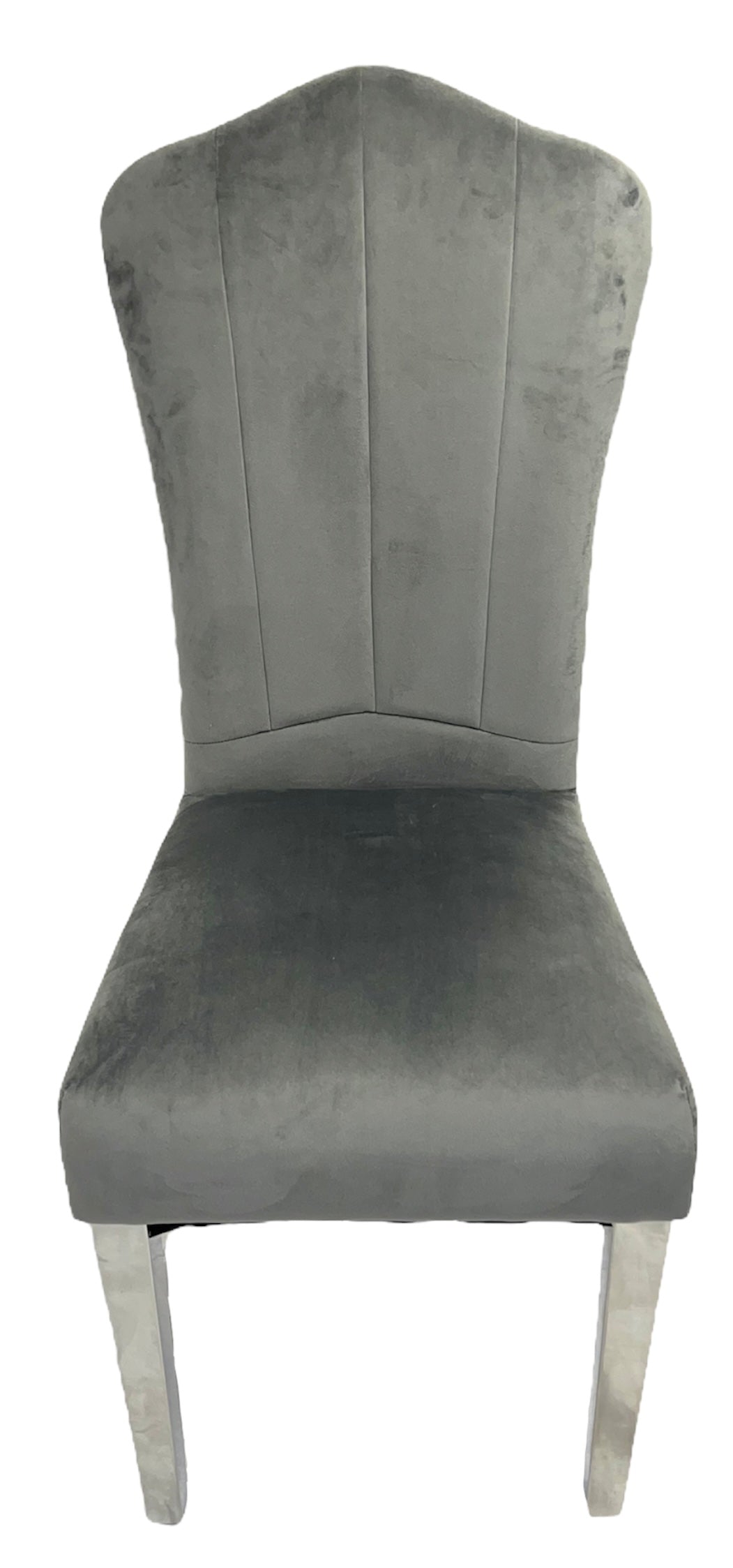 Alice Dark Grey Chair (Chrome Legs)