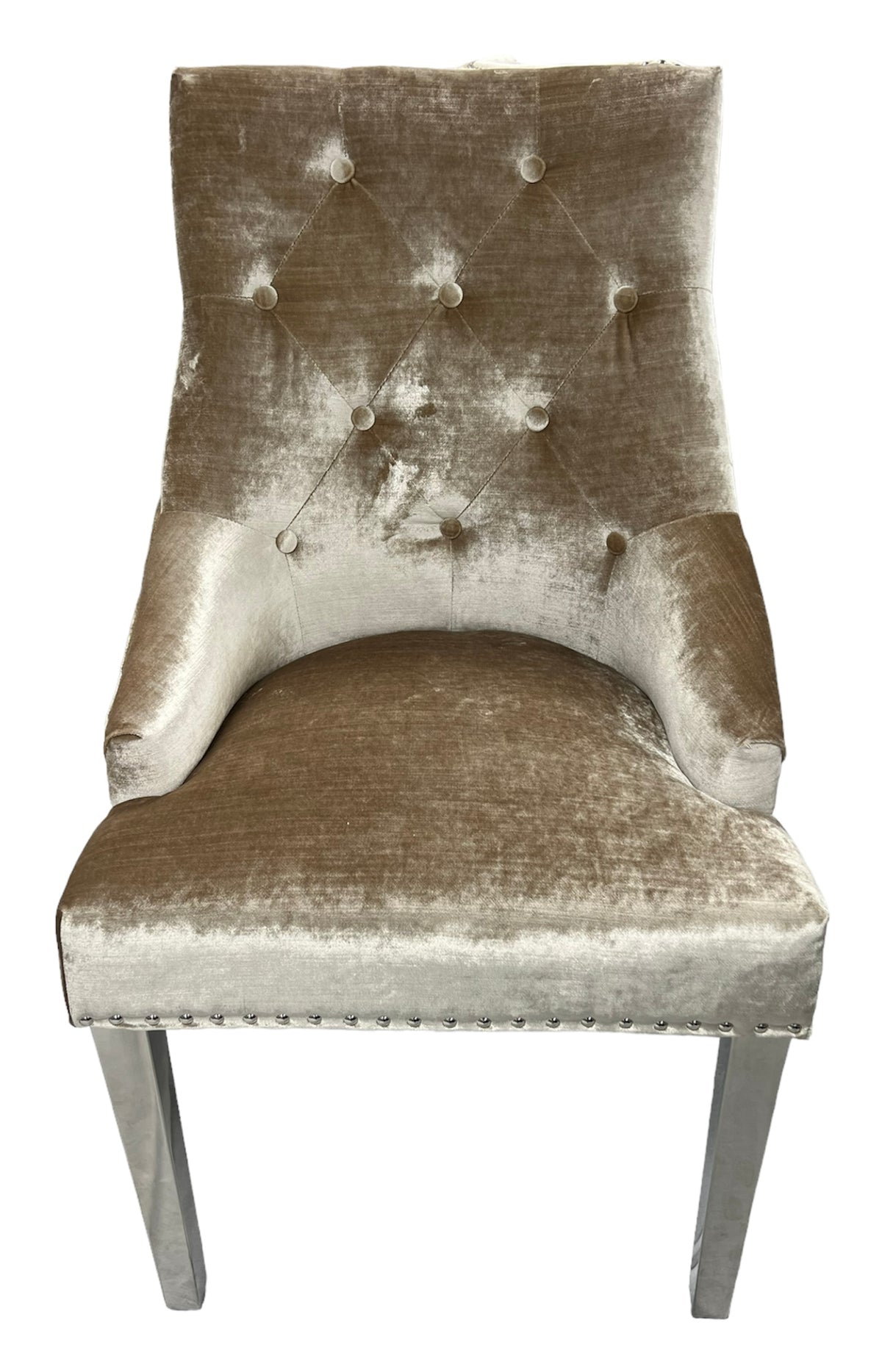 Jessica Chair (Ring Knocker/Chrome Legs)