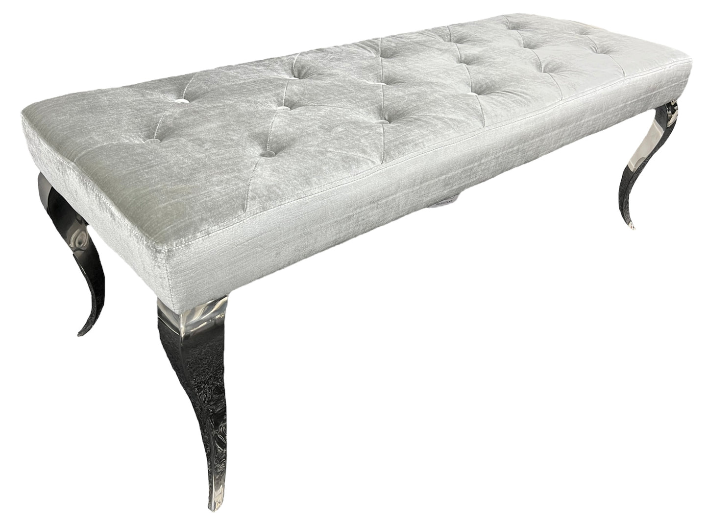 Lewis Silver Grey Bench 130/160cm