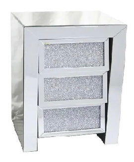 Roma Bedside Table - 3 Drawers