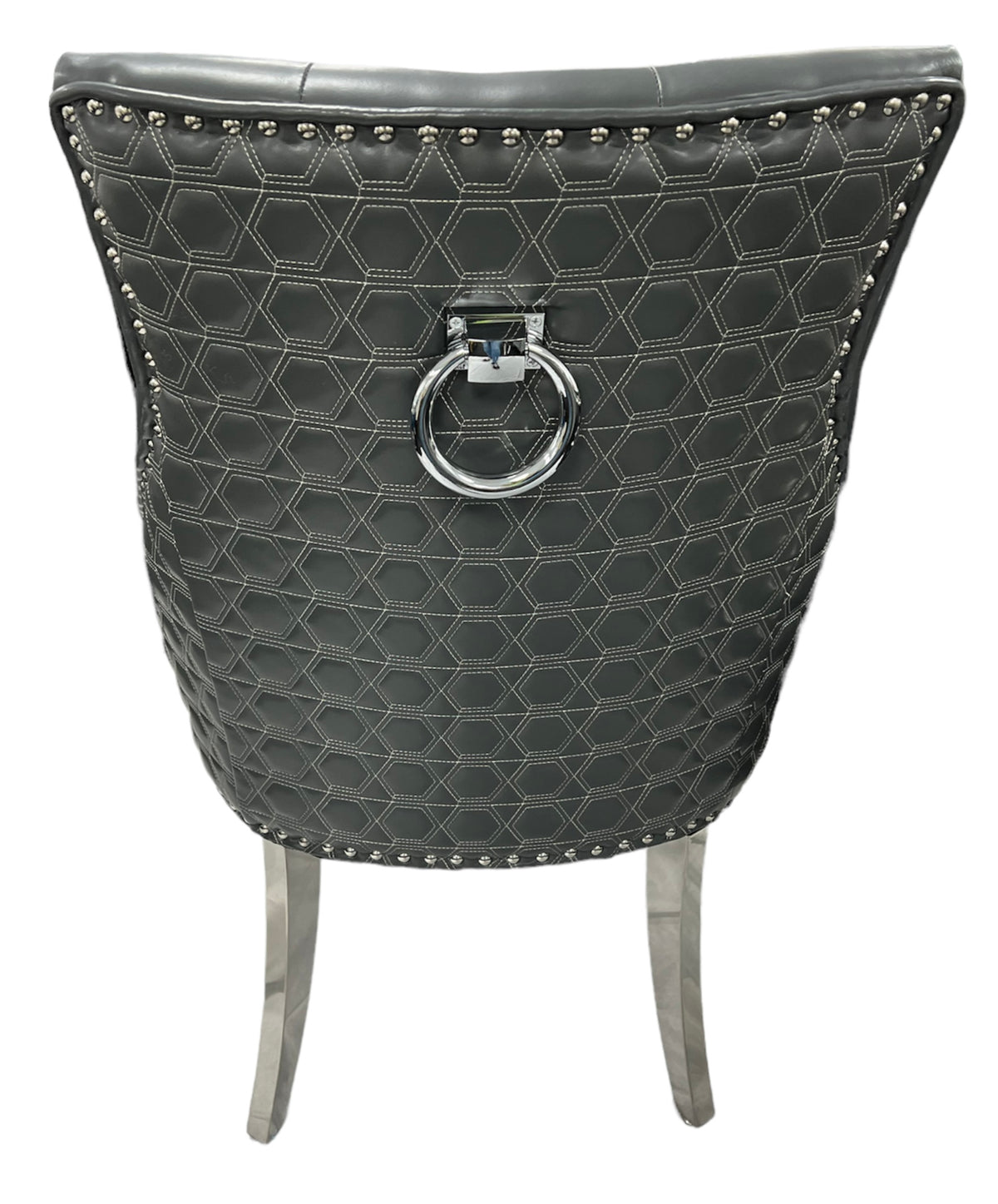 Roma PU Chair (Ring Knocker/Chrome Legs)