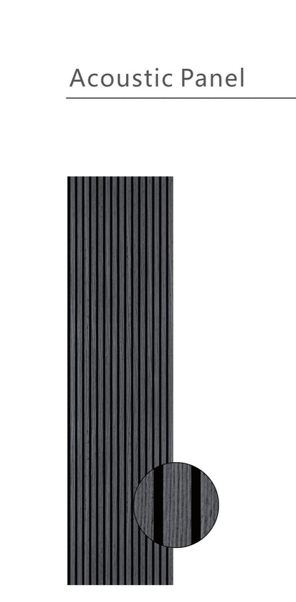 Wall Panel 01C - Dark Grey - Acoustic - 240cm - (1 pack / 4pcs)