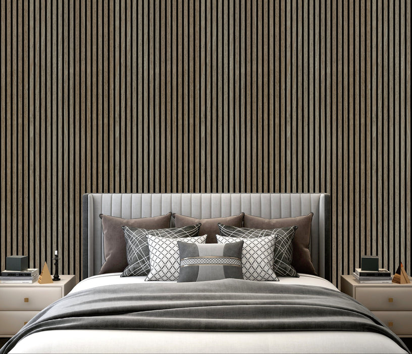 Wall Panel 01 D / Dark Oak (Acoustic) - 1 pack(4pcs)