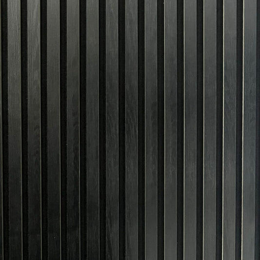 Wall Panel 01E - Black - Acoustic - 240cm - (1 pack / 4pcs)