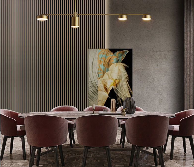 Wall Panel 01WF - Metallic Brown - Acoustic - 240cm - (1 pack / 4pcs)