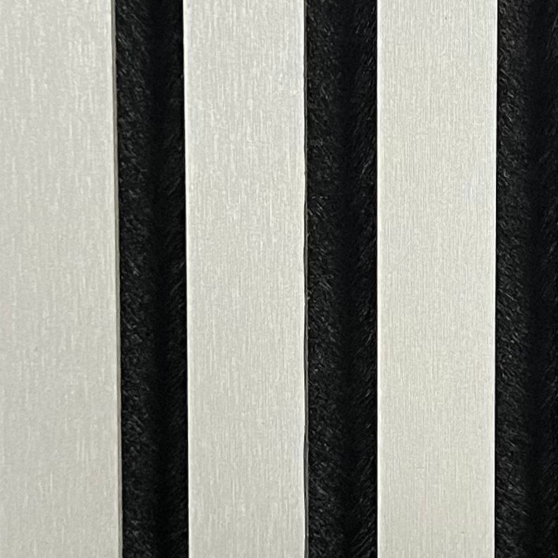 Wall Panel 01WH - Metallic Light Grey - Acoustic - 240cm - (1 pack / 4pcs)