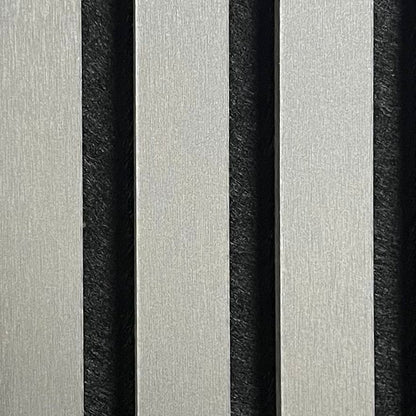 Wall Panel 01WJ - Metallic Dark Grey - Acoustic - 240cm - (1 pack / 4pcs)