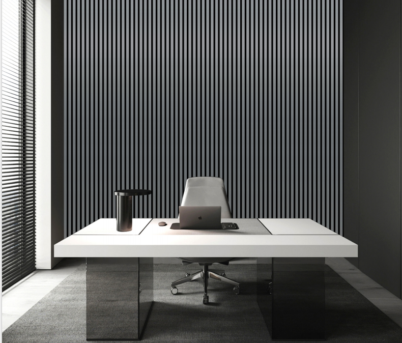 Wall Panel 01 WJ / Metallic-Dark Grey (Acoustic) - 1 pack(4pcs)