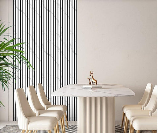 Wall Panel 02 WK/MB-White  280cm (Acoustic) - 1 pack(3pcs)