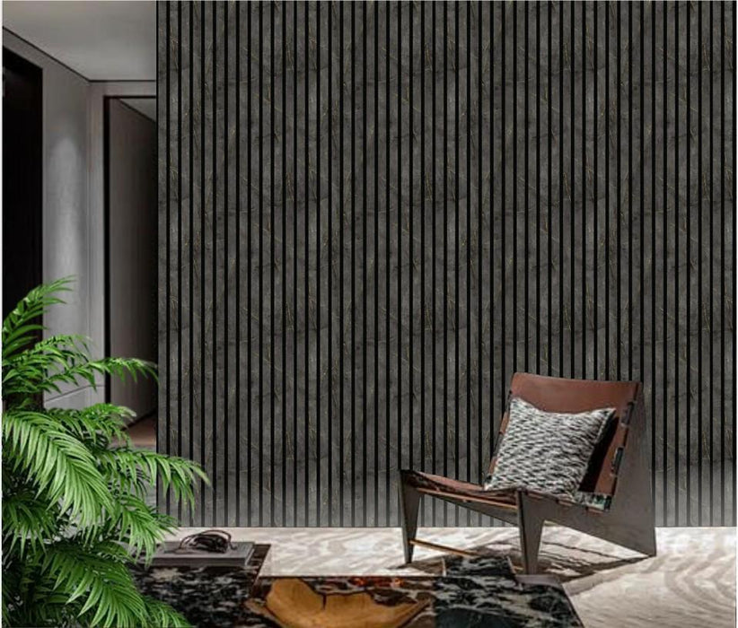 Wall Panel 02WN - Gold and Black Marble - Acoustic - 280cm - (1 pack / 3pcs)