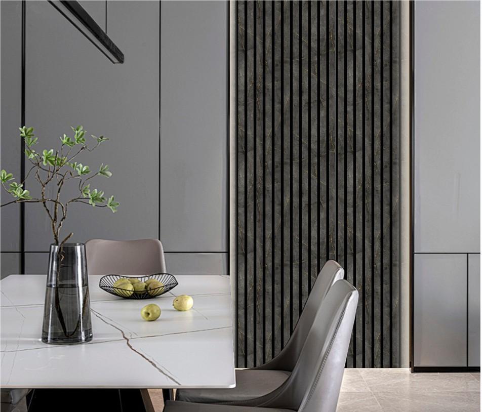 Wall Panel 02WN - Gold and Black Marble - Acoustic - 280cm - (1 pack / 3pcs)