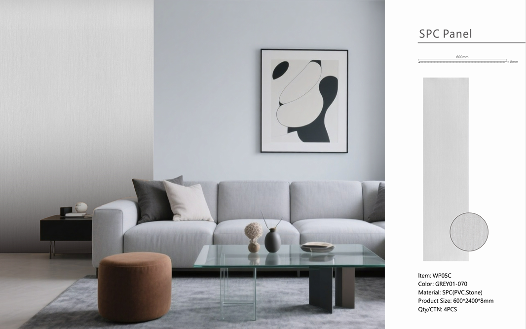 Wall Panel 05C - Grey 01 (Wall Board)- 1 pack(4pcs)