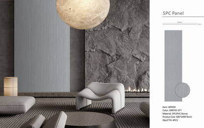 Wall Panel 05D - Dark grey - Wall Board - 240cm - (1 pack / 4pcs)