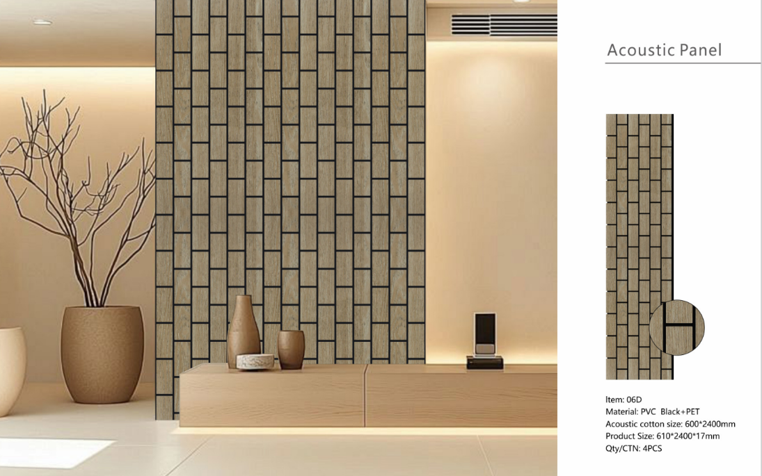 Wall Panel 06 D (Vertical wall panel) / Dark Oak - 1 pack(4pcs)
