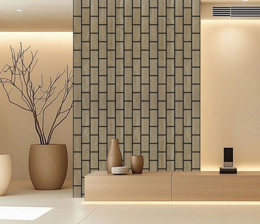 Wall Panel 06 D (Vertical wall panel) / Dark Oak - 1 pack(4pcs)
