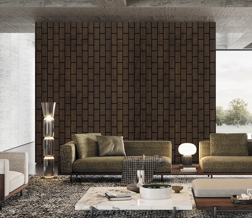 Wall Panel 06 T (Vertical wall panel) / Walnut - 1 pack(4pcs)