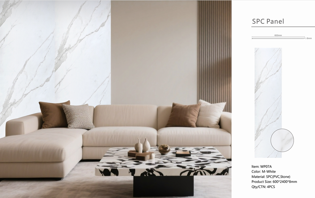 Wall Panel 07A / M- White (Wall Board)  - 1 pack(4pcs)