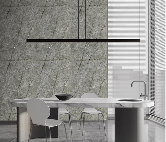 Wall Panel 07F - Gold and Grey Marble - Wall Board - 240cm - (1 pack / 4pcs)