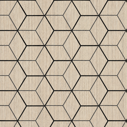 Wall Panel 08D - Dark Oak - Blocks - 240cm - (1 pack / 4pcs)