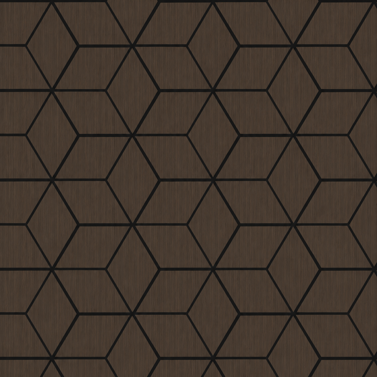Wall Panel 08T - Walnut - Blocks - 240cm - (1 pack / 4pcs)