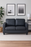 130 Sofa - 2 Seat (PU Black)