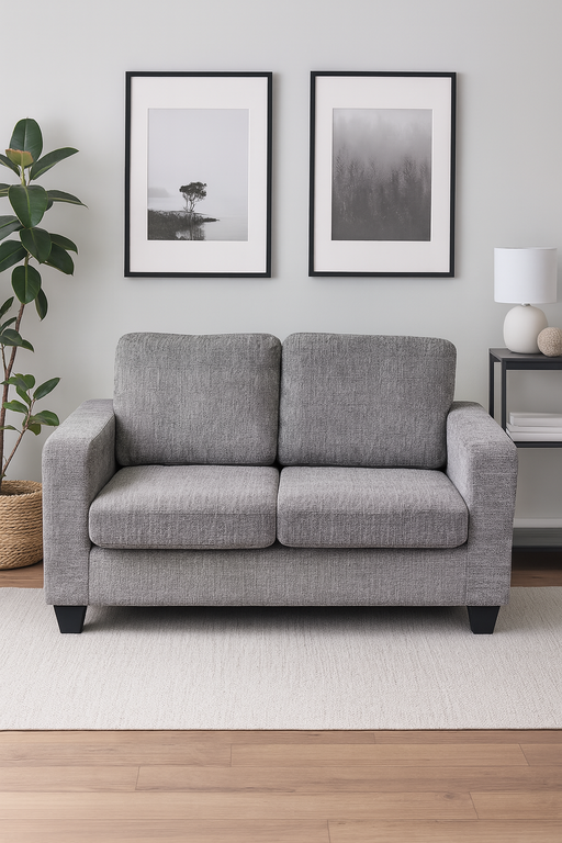130 Sofa - 2 Seat (Grey Fabric)