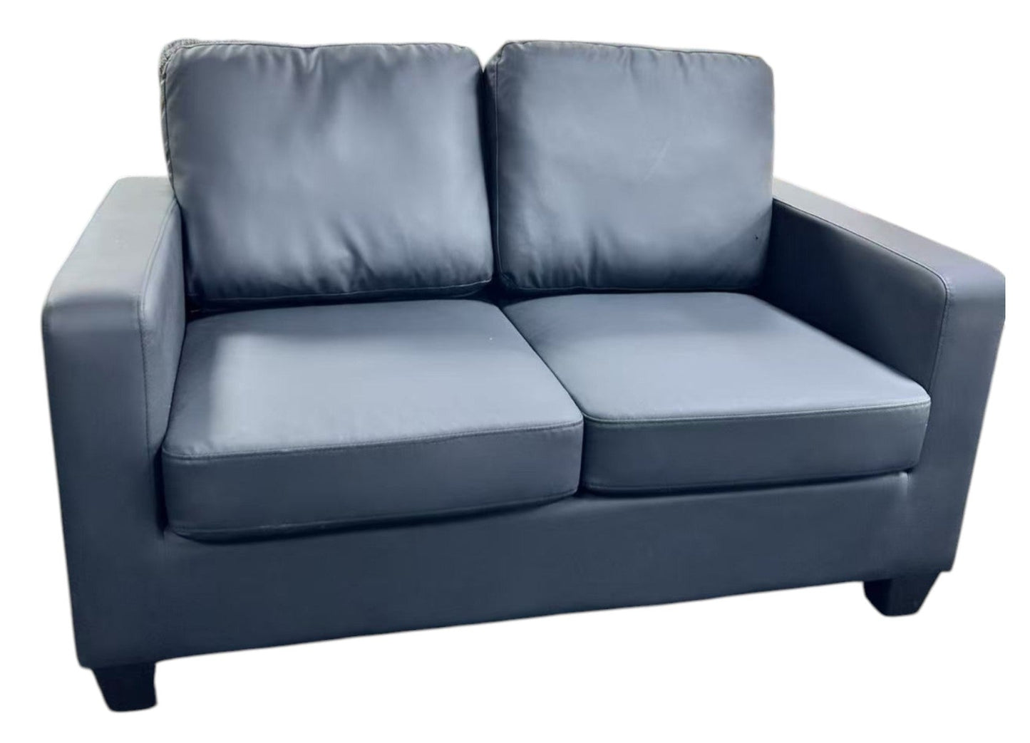 Lucy PU Black 3+2 Sofa