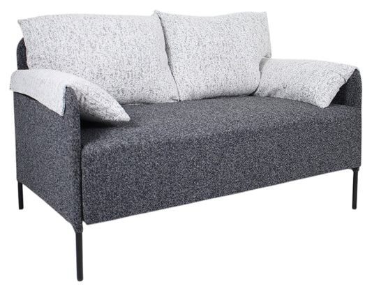 Roma Grey & Cream Mix 2 Seater Sofa