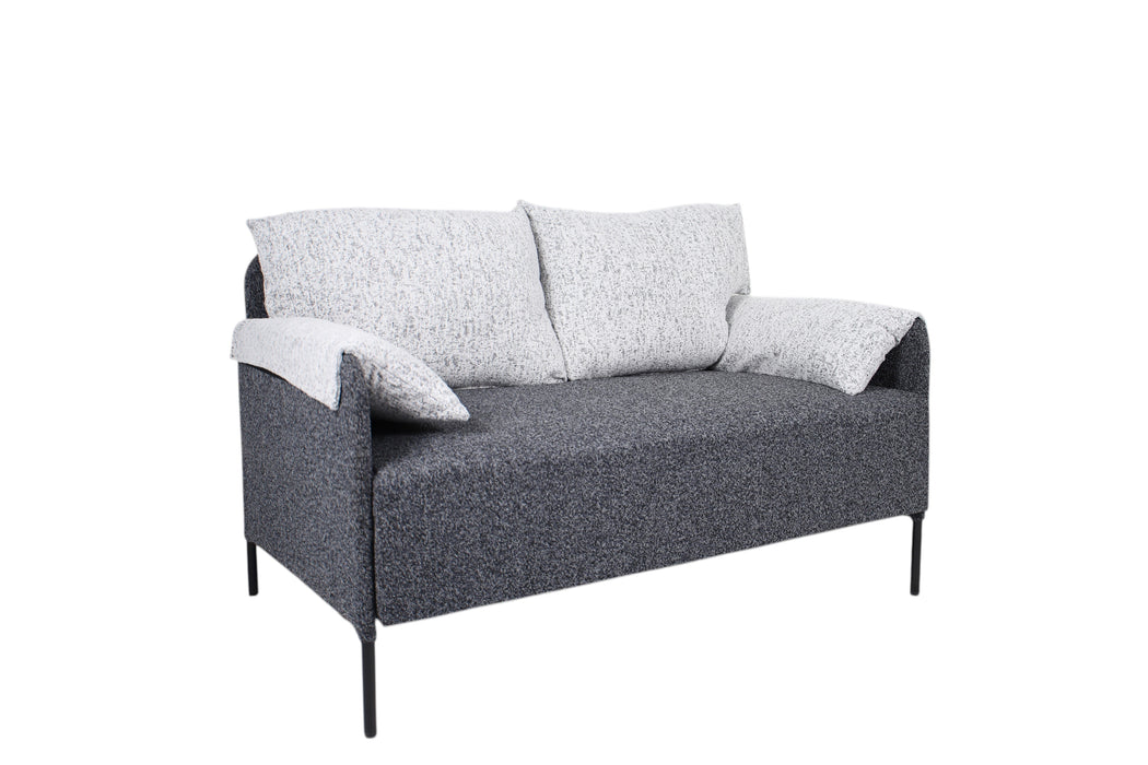 Roma Sofa -2 Seater Grey & Cream Mixed