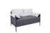 Roma Sofa -2 Seater Grey & Cream Mixed