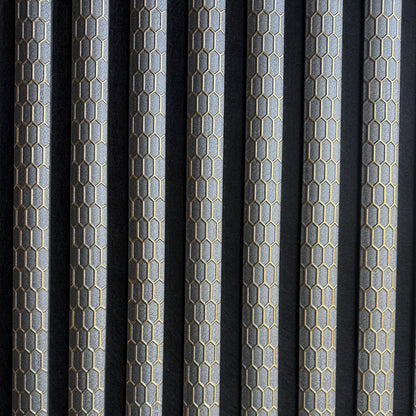 Wall Panel 013A - PS Gold and Grey - Acoustic - 240cm - (1 pack / 4pcs)