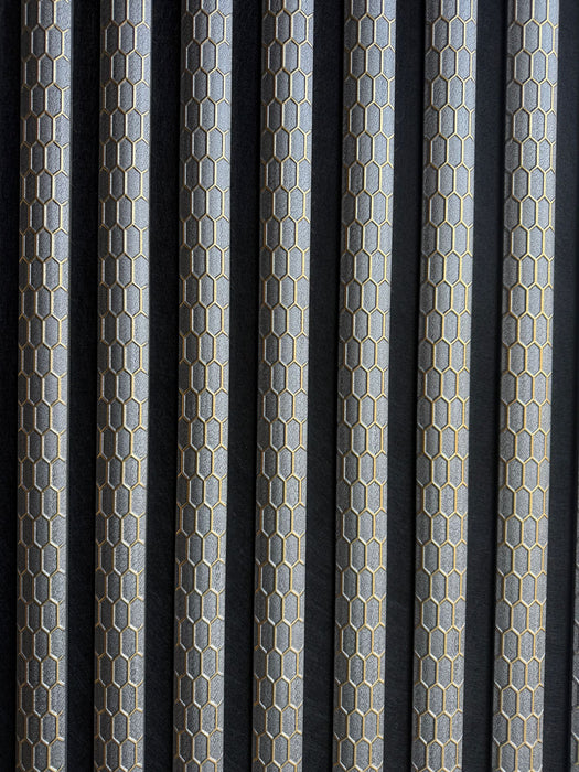 Wall Panel 013A - PS Gold and Grey - Acoustic - 240cm - (1 pack / 4pcs)